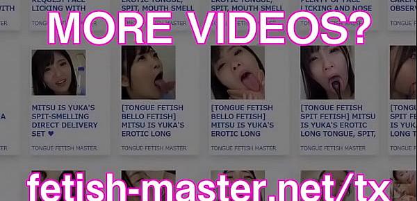  Japanese Asian Tongue Spit Face Nose Licking Sucking Kissing Handjob Fetish - More at fetish-master.net